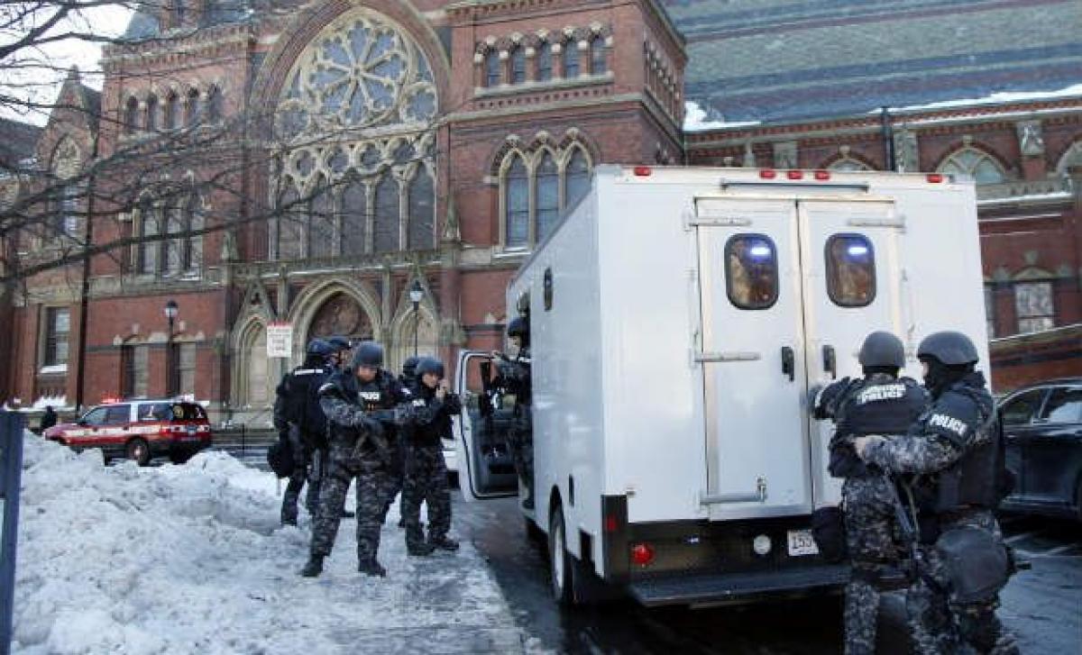 Bomb scare at Harvard University prompts evacuation of four buildings